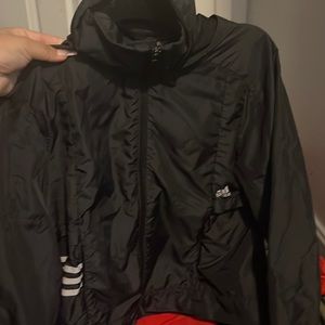 black addidas windbreaker